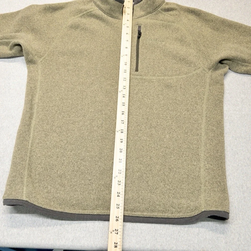 Simms Fishing Qtr Zip‎ Fleece Jacket Mens Small Outdoors Fly Fishing Gorpcore